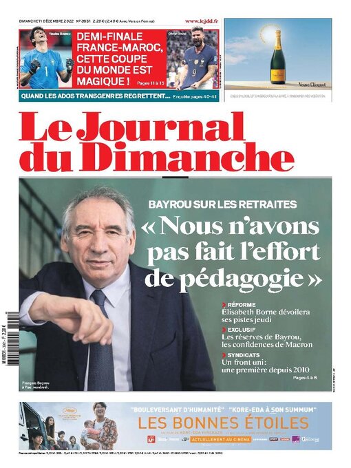 Title details for Le Journal du dimanche by Lagardere Media News - Available